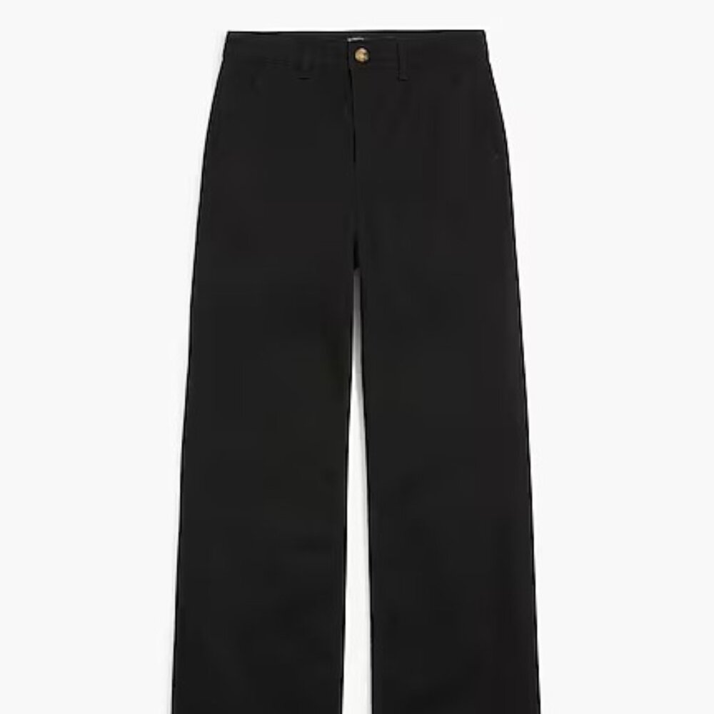 J. Crew Factory Black High Rise Trouser Jean